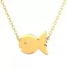 Goldfish Pendant Necklace Gold