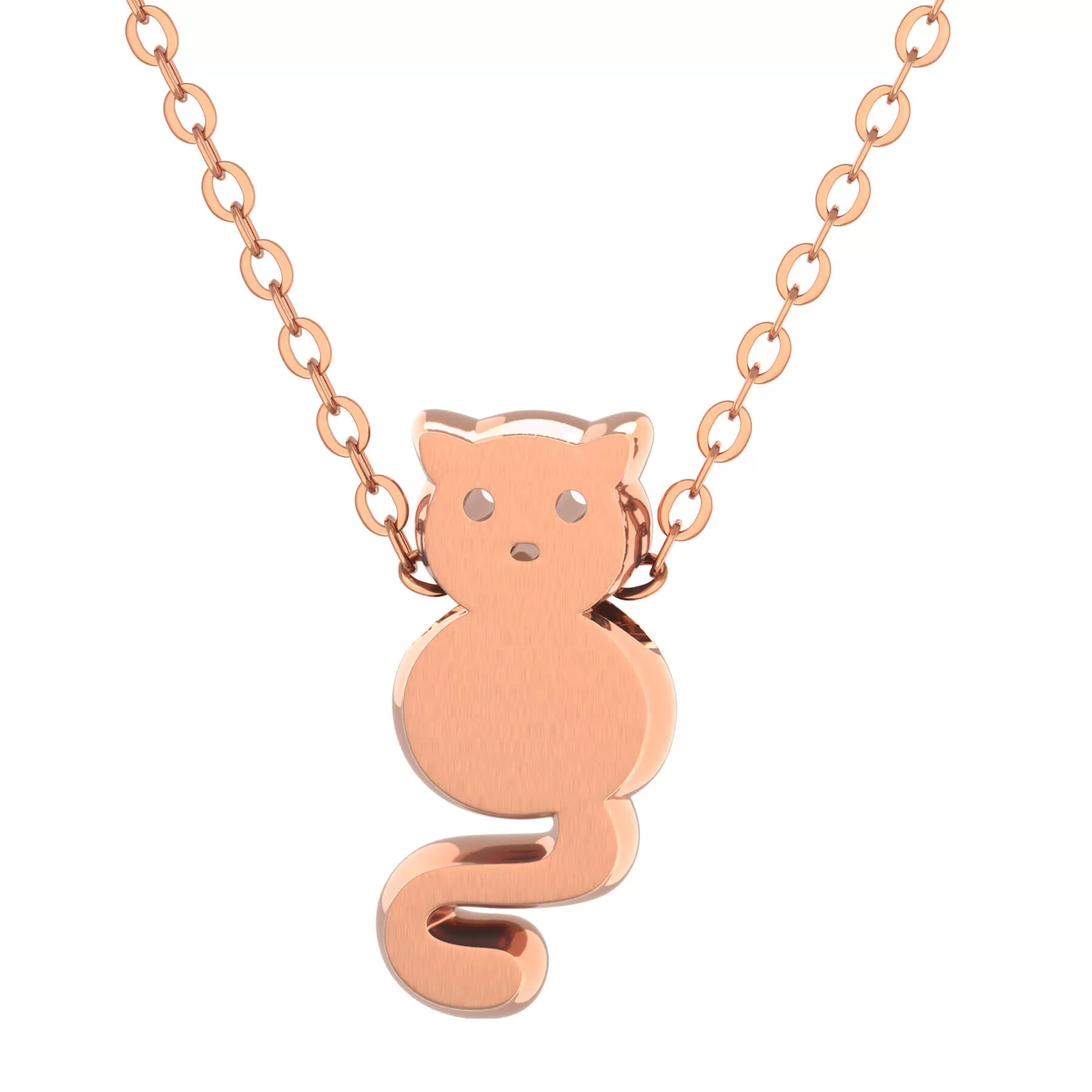 Hanging Cat Necklace in Gold - Every Purchase Saves Lives – Help For Paws