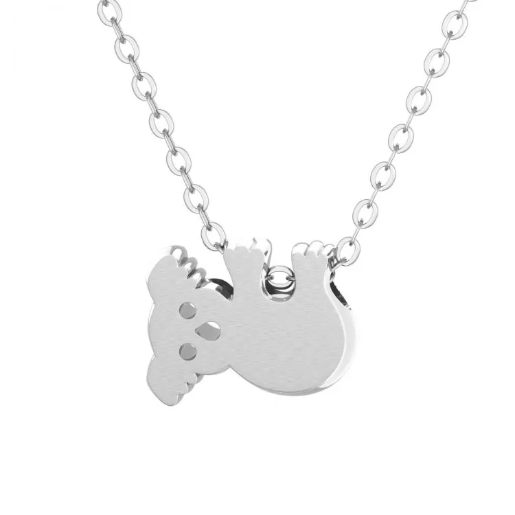 Koala Pendant Necklace Silver