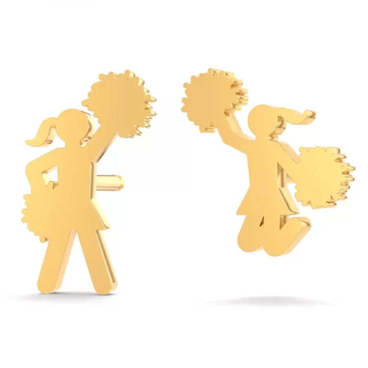 cheerleading earrings gold 750x750