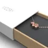 Turtle Pendant Necklace Rose Gold Box 3/4 View
