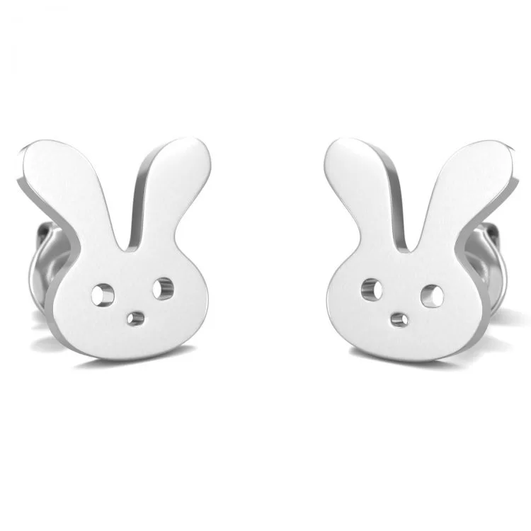 Bunny Earrings Silver
