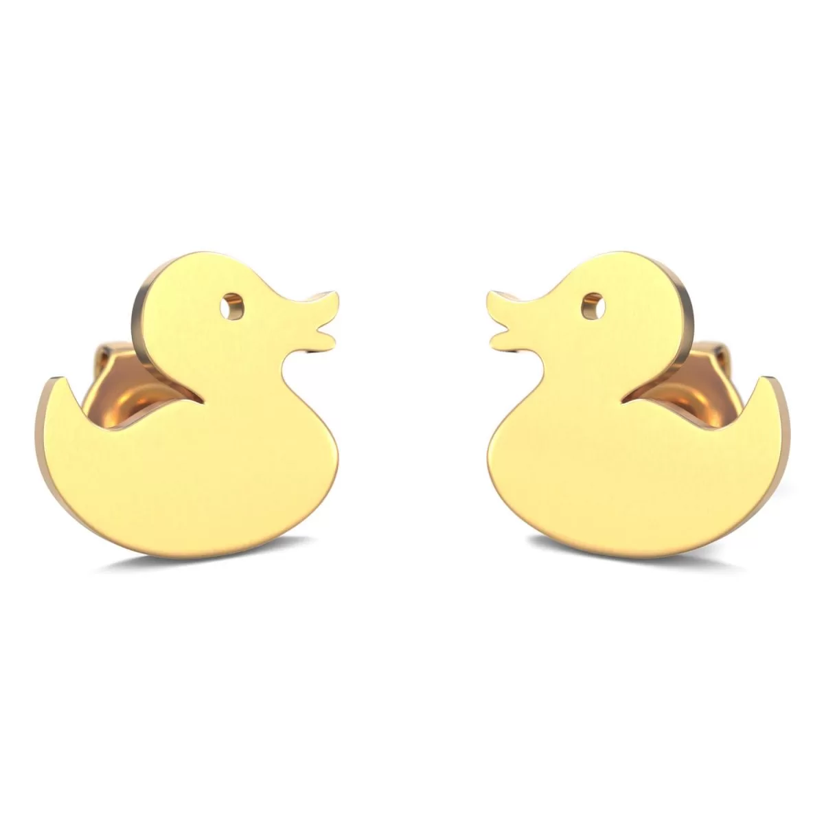 Hypoallergenic Duck Earrings Gold