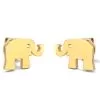 Hypoallergenic Elephant Earrings Gold