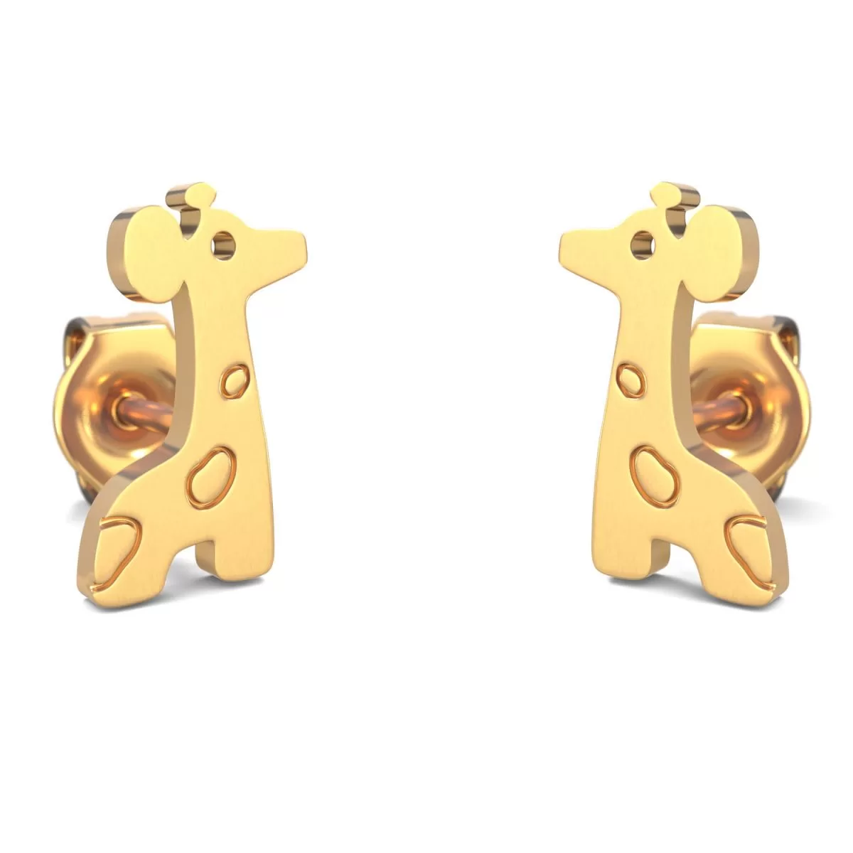 Hypoallergenic Giraffe Earrings Gold