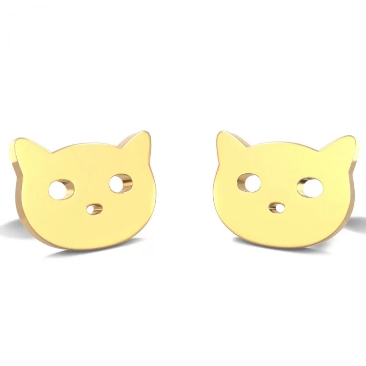 kitten earrings gold 750x750
