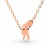 Cheerleading Style 1- Standing Pendant Necklace Rose Gold