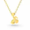 Cheerleading Style 2- Jumping Pendant Necklace Gold