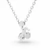 Cheerleading Style 2- Jumping Pendant Necklace Silver