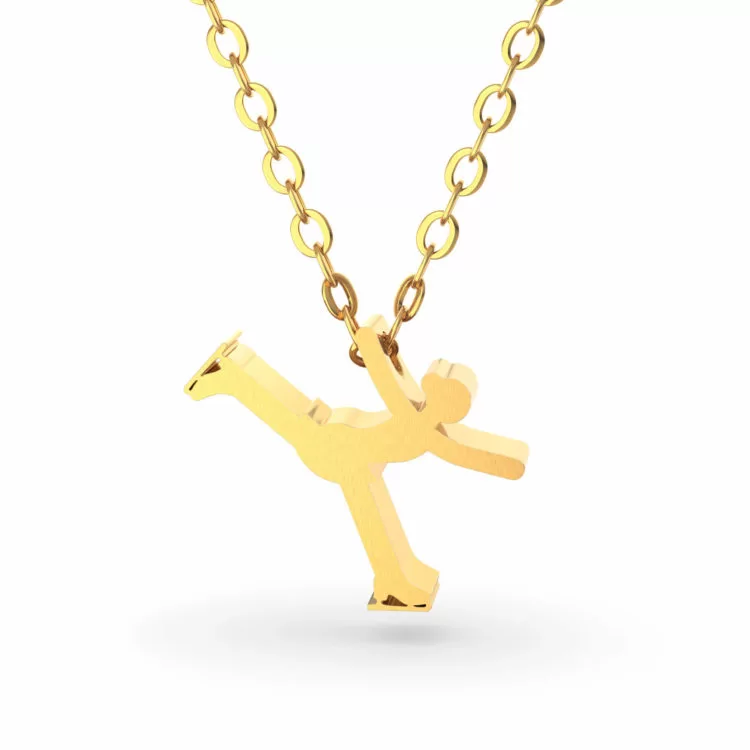 figure skating necklace gold 750x750