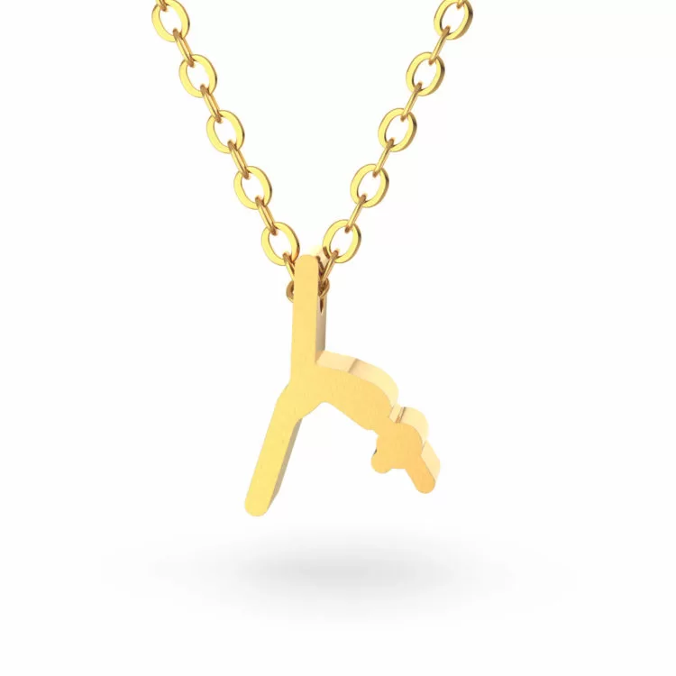gymnastics necklace gold 750x750