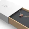 Soccer Pendant Necklace Rose Gold Box 3/4 View