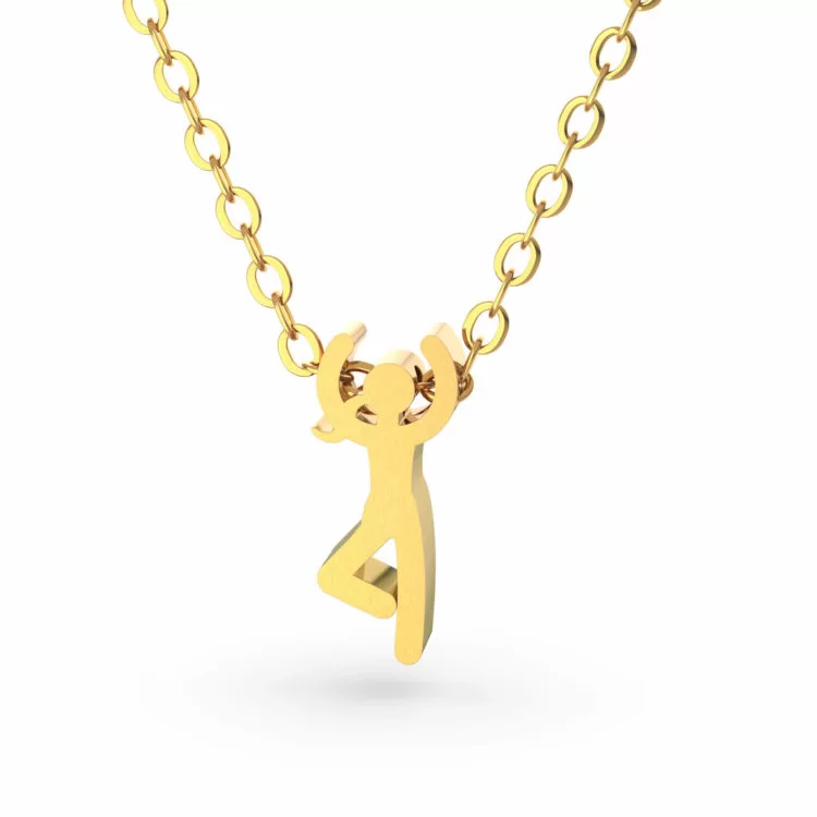 yoga style 1 tree pose necklace gold 750x750