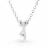 Yoga Style 1 - Tree Pose Pendant Necklace Silver