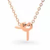 Yoga Style 2 - Dancer Pose Pendant Necklace Rose Gold