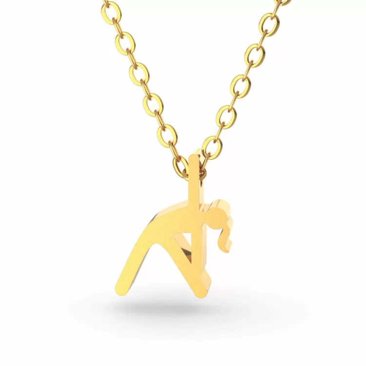 yoga style 3 triangle pose necklace gold 750x750